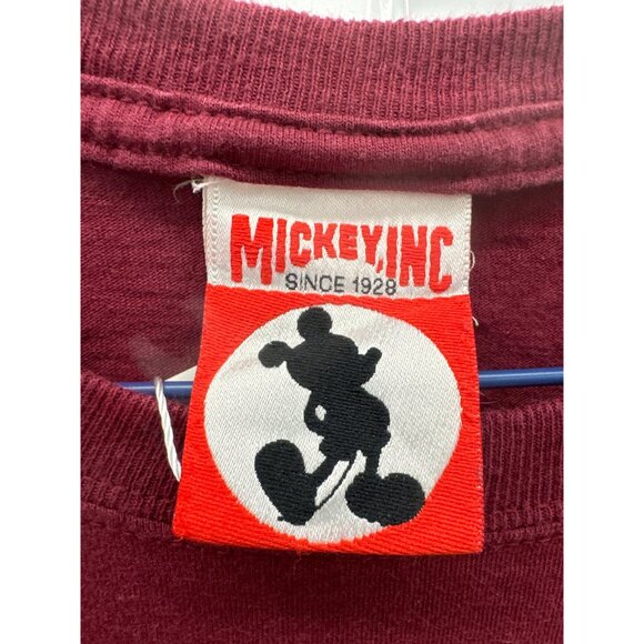 Disney Minnie Mouse Big Print Mickey Inc 90s Vintage Cartoon USA Made Shirt L - Picture 4 of 5